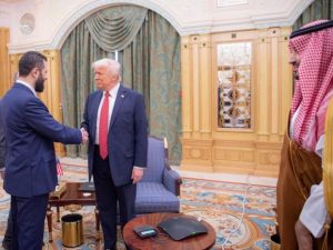 trump-meets-syrian-president,-urges-him-to-establish-ties-with-israel