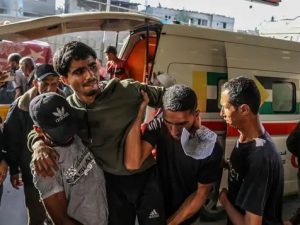 at-least-31-killed-by-israeli-gunfire-near-aid-center-in-s.-gaza:-health-authority
