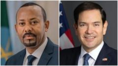 maxay-ka-wada-hadleen-abiy-axmed-iyo-xoghayaha-arrimaha-dibadda-ee-maraykanka